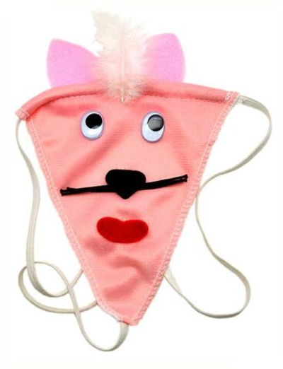 Розовые шаловливые трусики Miss Pussy