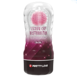 Прозрачный текстурированный мастурбатор Vacuum Cup Masturbator Black Hole