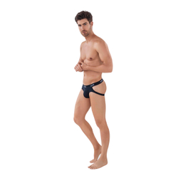 Мужские трусы джоки черные Clever Moda OPORTO JOCKSTRAP 087811