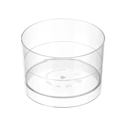 Форма Цилиндр d-53мм PS, 60мл прозрачная (арт 5006) 15 шт/упак