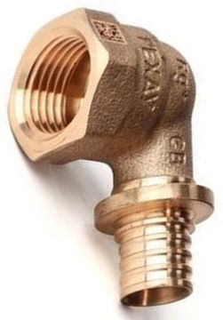 Угольник-переходник Рехау 16-Rp 1/2" RX+ с ВР внутренней резьбой бронза (14563533001)