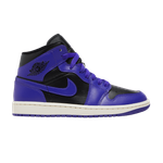 Кроссовки Jordan Air Jordan 1 Mid "Purple Black" (Женская размерная сетка)