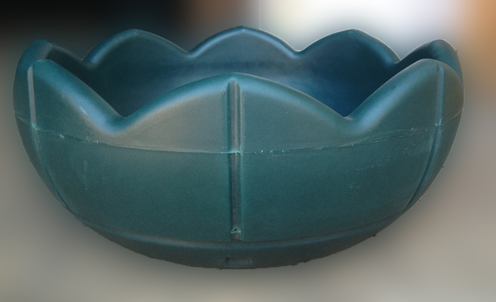 Вазон для цветов, термо-чаша 600, цвет зеленый