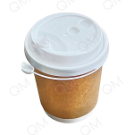 Крышка для стакана 80 мм "Покров. Полимер" с клапаном (белая) (50шт/упак)