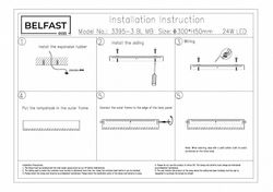 Накладной светильник Belfast Devon 3395-3 BL MB