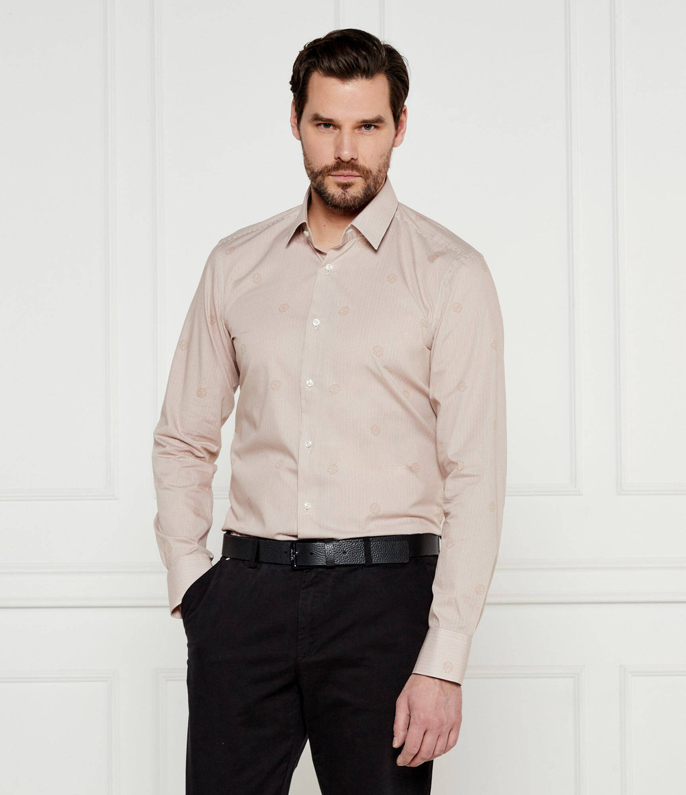 Рубашка H-HANK-s-kent-C1-232 BOSS BLACK - бежевый(50533044)