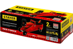 Подкатной домкрат STAYER R-22 Red force 2т, 125-320мм 43152-2