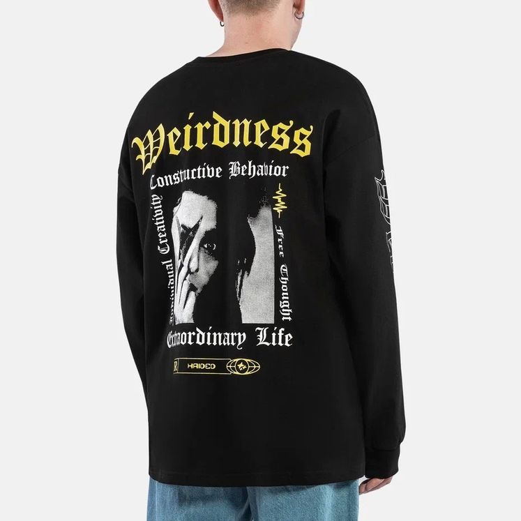 Лонгслив HAIDED WEIRDNESS, черный