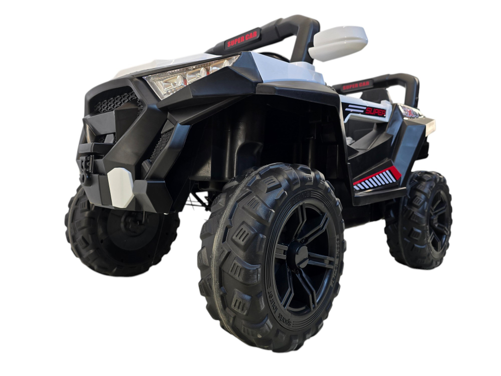 Машинка электрическая внедорожник Mini Titan (пласт. колеса, белая)