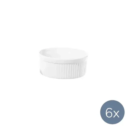 La Porcellana Bianca Набор из 6 формочек Arezzo, круглые 12 см.