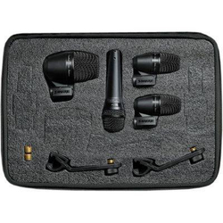 SHURE PGADRUMKIT4 набор микрофонов для ударных, включает 1 PGA52, 2 PGA56s и 1 PGA 57