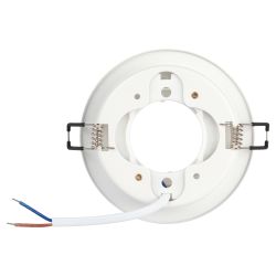 Светильник встраиваемый ЭРА DK116 WH под лампу GX53 белый | Встраиваемые светильники Для ламп GX53