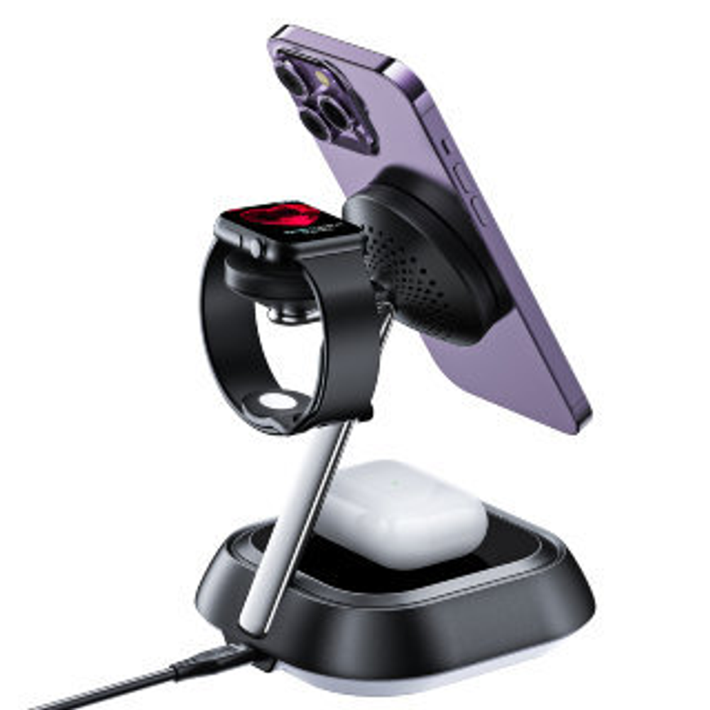 E16 desktop 3-in-1 wireless charging holder