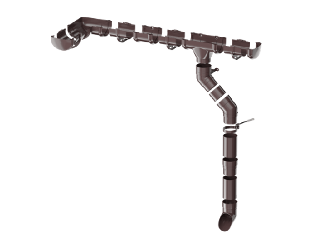 ТН ОПТИМА 120/80 труба, темно-коричневый (3м)
