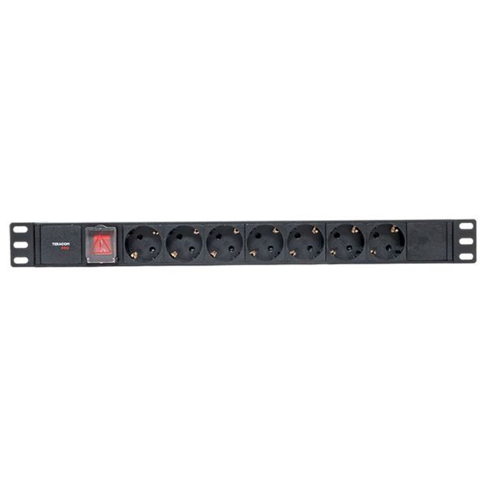 Блок розеток 19", 7 розеток EKF TRP-HPD-LS-10A-7SH-C14