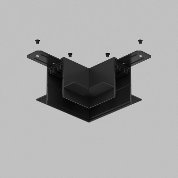 Коннектор L-образный потолок-потолок Denkirs Smart Hide TR2112-BK