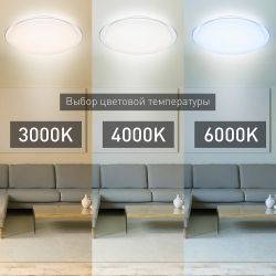 Светильник потолочный светодиодный ЭРА Классик с ДУ SPB-6-120-RC Saturn 120Вт 3000-6500К 10200Лм прозрачный кант