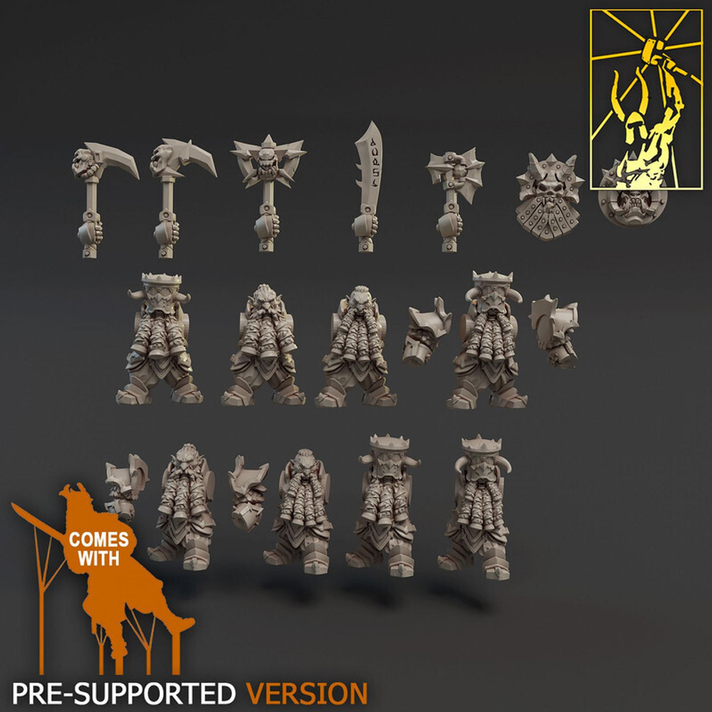 Grand Alliance Chaos Slaves to Darkness Chaos Dwarfs битсы 1 шт. для dnd, днд, pathfinder, фентези, Настольная игра, НРИ, Варгейм, РПГ