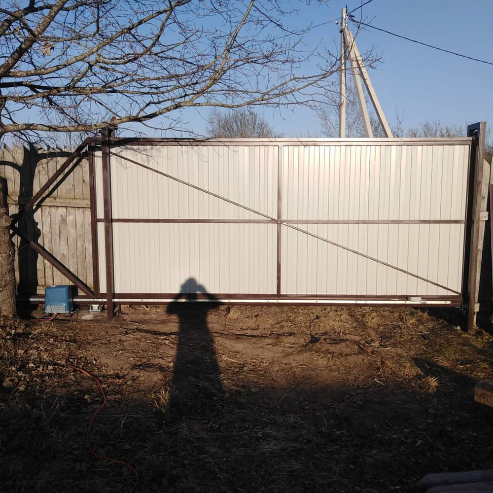 Откатные ворота под ключ+калитка+автоматика в Борково ,Лодейное поле.