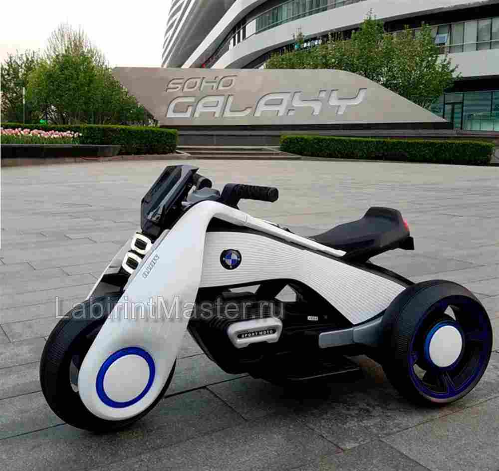 Детский электромотоцикл "Cool Moto" BDQ6188 белый