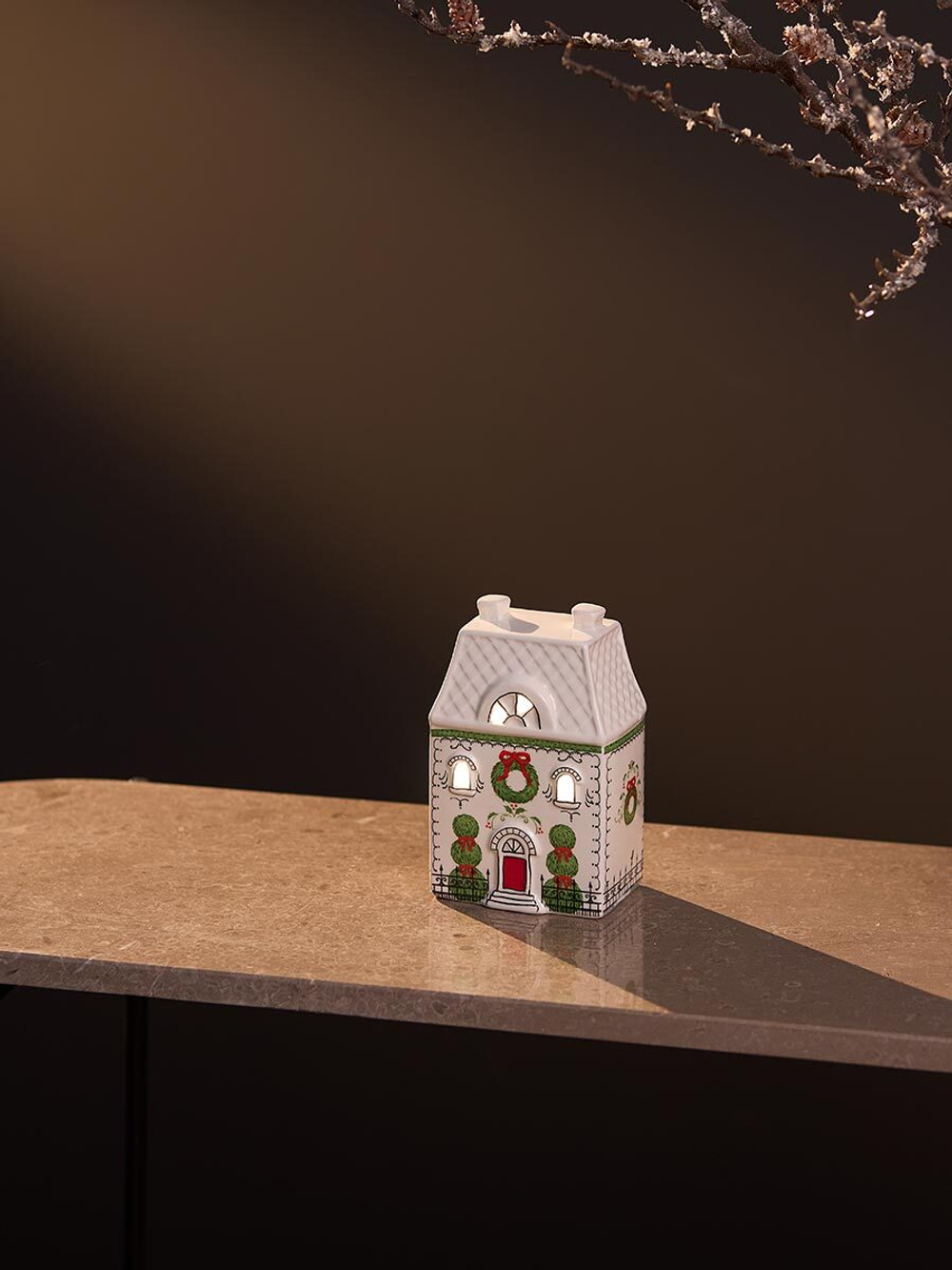 Домик с подсветкой olgod из коллекции new year essential, 16 см
