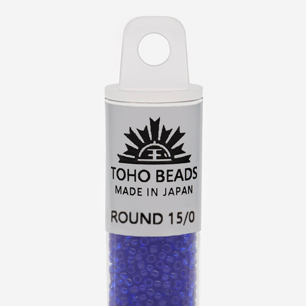 Японский бисер TOHO Round 15/0 (№8), прозрачный