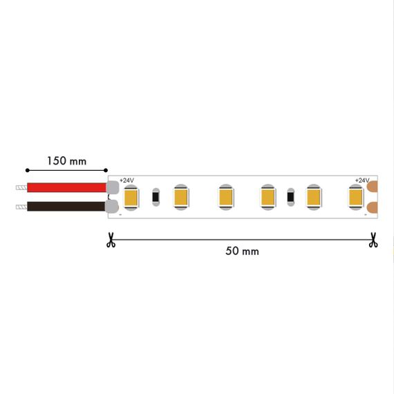 Лента светодиодная 5M SMD2835 9.6W/m 4000K IP65 Favourite 2001-41065