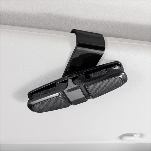 Держатель для очков клипса двойной универсальный черный Skyway