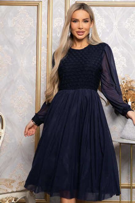 Платье Игра теней (синее) П14860-3М LT Collection