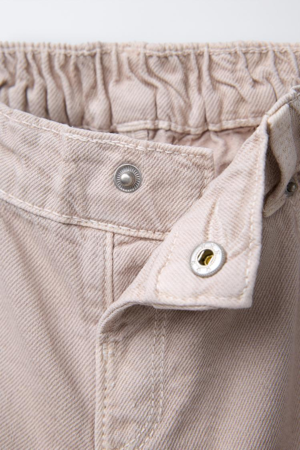 ZARA БРЮКИ BALLOON ИЗ ТВИЛА, СЕРОВАТО-КОРИЧНЕВЫЙ