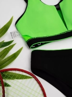 купальник раздельный спортивный топ с плавками