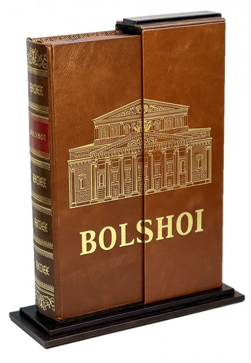 Большой. Bolshoy (театр) на английском языке. Подарочная книга в кожаном переплете