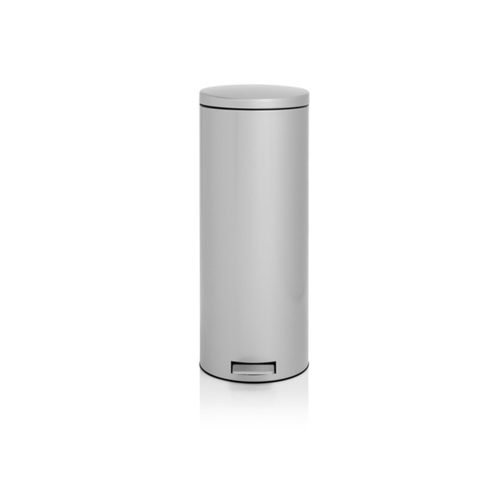 Ведро для мусора Brabantia МС серый металлик 20л вид спереди