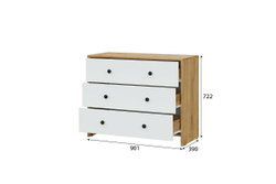 Дольче спальный гарнитур (Дуб Золотой/Белый)