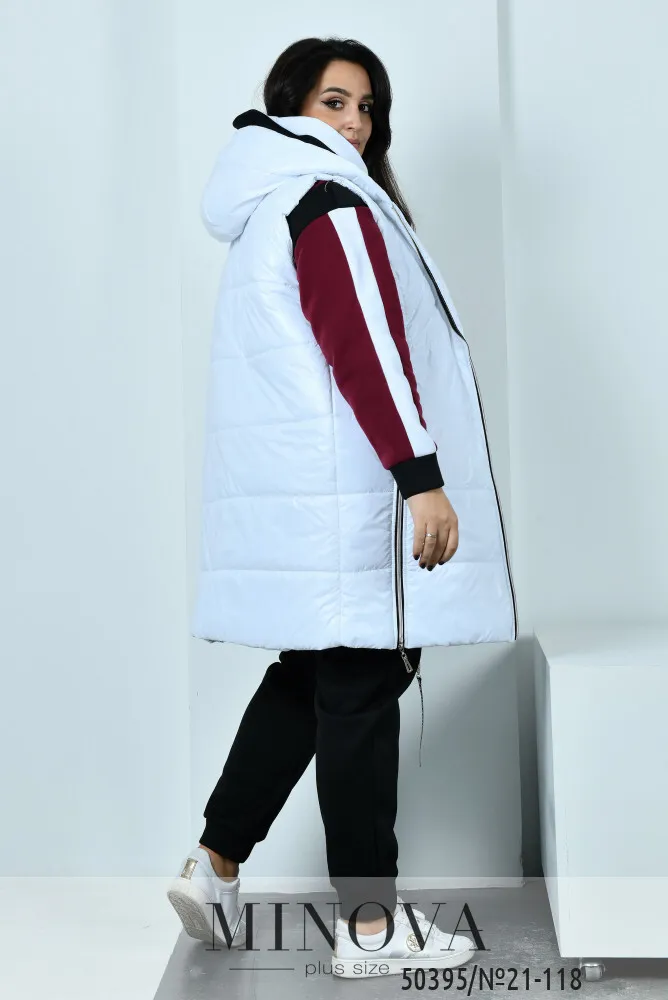 Костюм 21-118-марсала-белый Minova