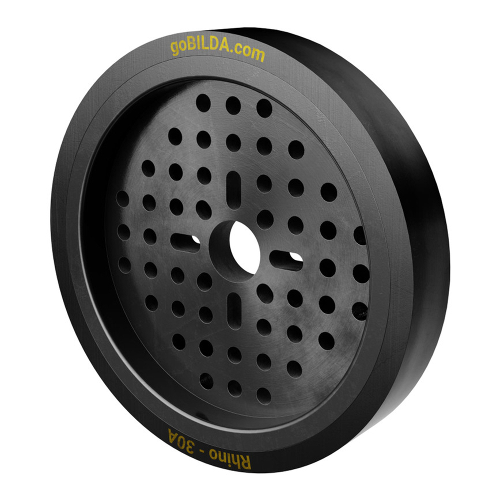 3619 Series Thin Rhino Wheel (14mm Bore, 96mm Diameter, 30A Durometer)