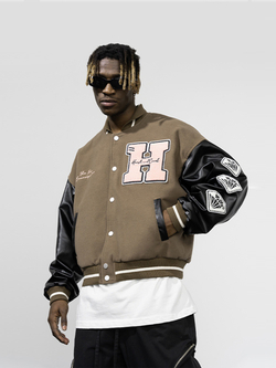 Бомбер HARSHandCRUEL "Diamond Sleeve" Varsity Jacket