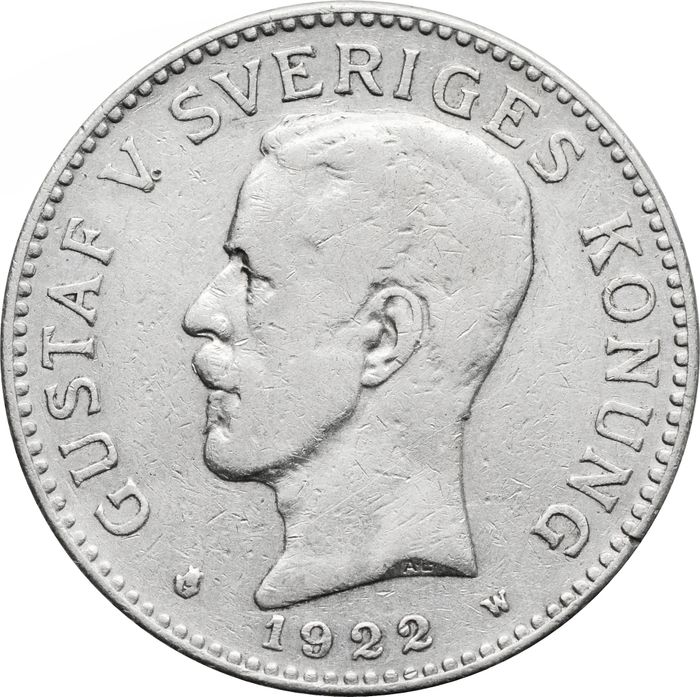 2 кроны 1922 Швеция