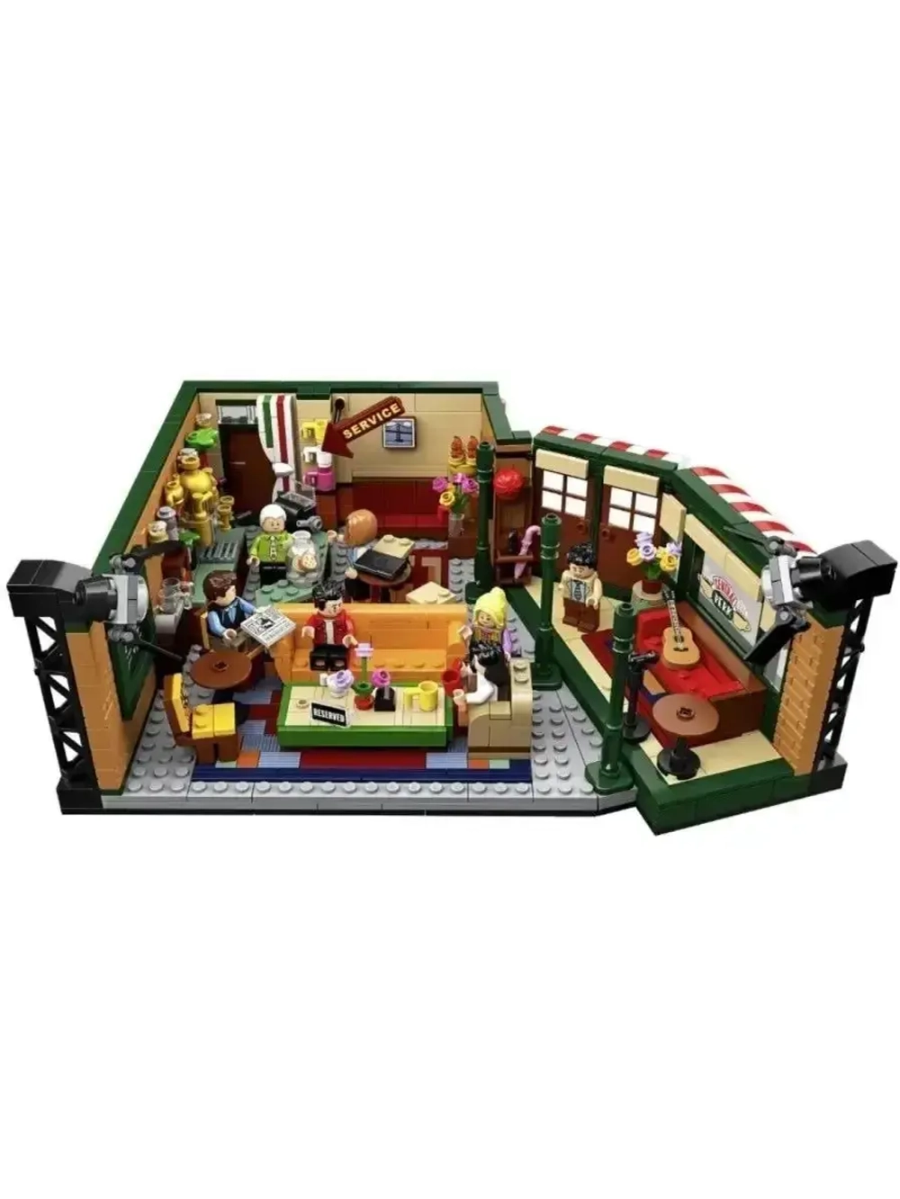 Конструктор Центральный парк кафе Друзей 1228 деталей 12107