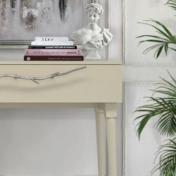 Консоль Арт Колор matte Стайл Сильвер Серый шелк матовый