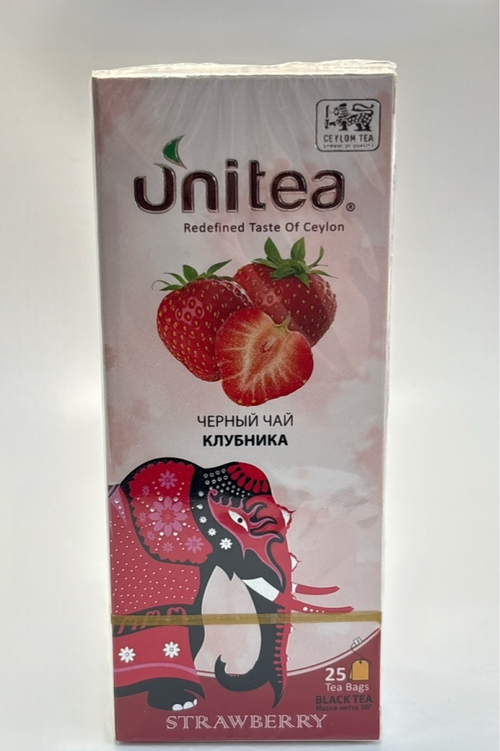 ЧАЙ UNITEA ЧЕРНЫЙ КЛУБНИКА 25П/72