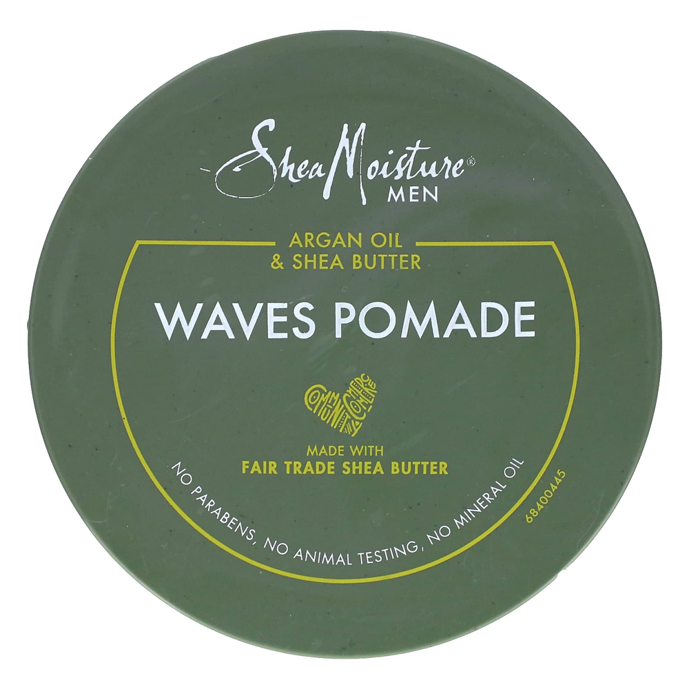 SheaMoisture, Men, Waves Pomade, аргановое масло и масло ши, 113 г (4 унции)