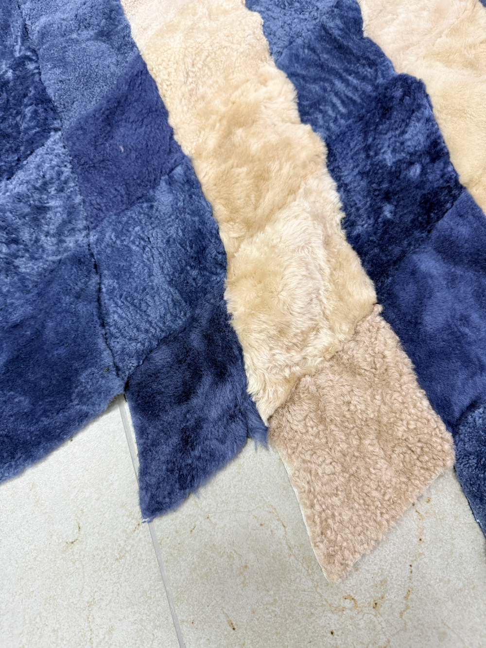 Меховой Коврик прикроватный накидка на кресло из овчины