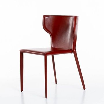 Стул Austin, кожа ретро красный