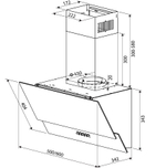 Кухонная вытяжка HOMSair SATURN PUSH 60 белый фото 5