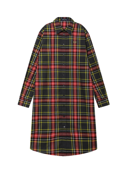 Платье-рубашка Дл. Рукав Tartan Shirt Dress