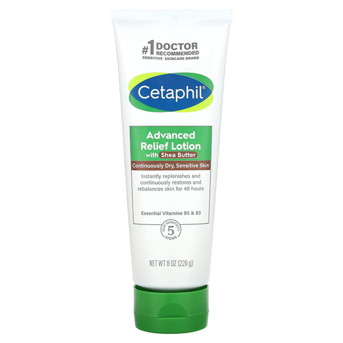 Cetaphil, Advanced Relief Lotion, для сухой чувствительной кожи, без отдушек, 226 г (8 унций)