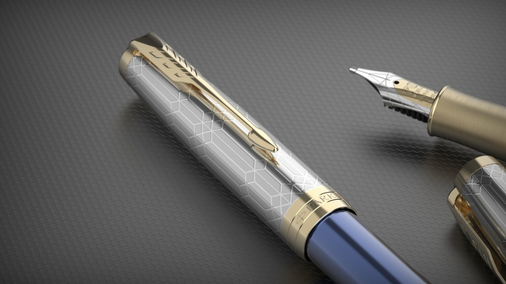 Перьевая ручка &laquo;Parker Sonnet QUEEN’S &laquo;Platinum jubilee 2022 18K&raquo;, цвет чернил black и Blue, перо: F (тонкое), в подарочной упаковке