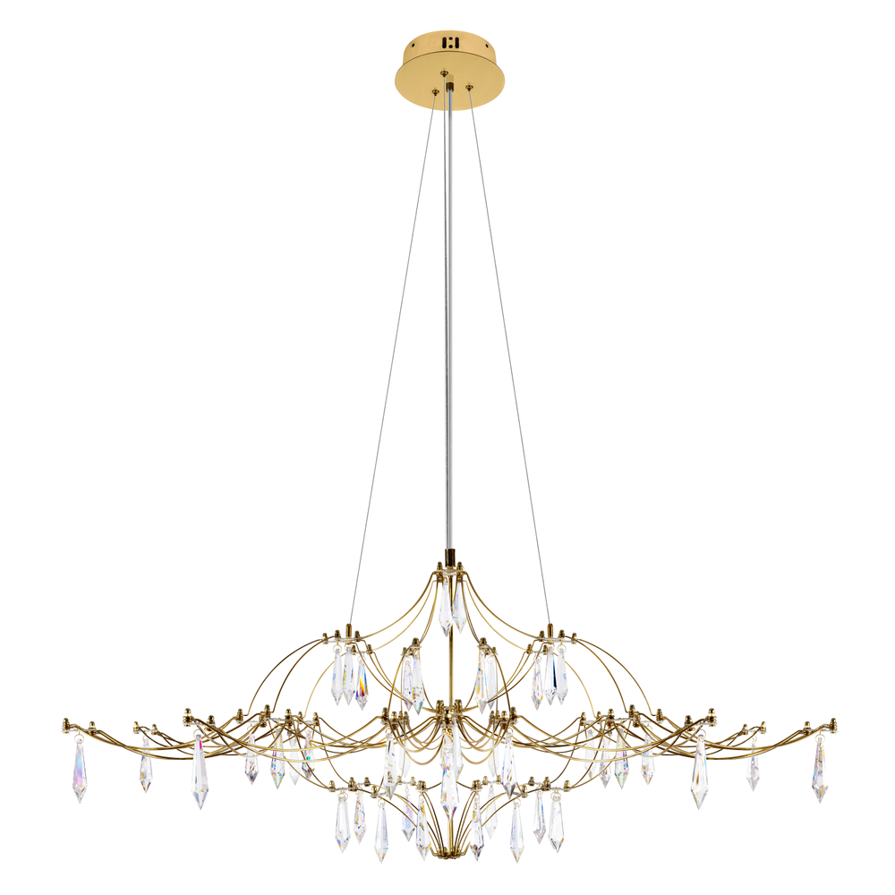Подвесная светодиодная люстра Loft It Mira 10587/1000 Gold Asfour