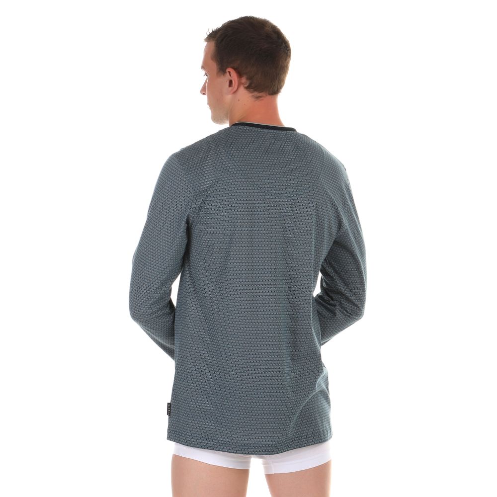 Мужская пижама темно-серая с принтом BUGATTI 56051/4008 635